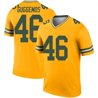 Green Bay Packers Youth Nick Guggemos Legend Inverted Jersey - Gold