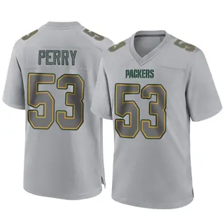 Green Bay Packers Youth Nick Perry Game Atmosphere Fashion Jersey - Gray