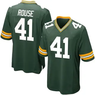 Green Bay Packers Youth Nydair Rouse Game Team Color Jersey - Green