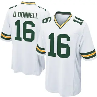 Green Bay Packers Youth Pat O'Donnell Game Jersey - White