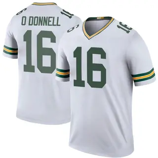 Green Bay Packers Youth Pat O'Donnell Legend Color Rush Jersey - White