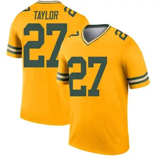 Green Bay Packers Youth Patrick Taylor Legend Inverted Jersey - Gold