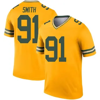 Green Bay Packers Youth Preston Smith Legend Inverted Jersey - Gold