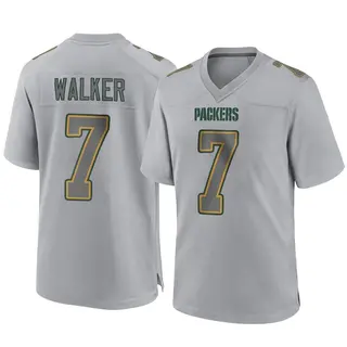 Green Bay Packers Youth Quay Walker Game Atmosphere Fashion Jersey - Gray