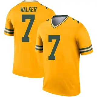 Green Bay Packers Youth Quay Walker Legend Inverted Jersey - Gold