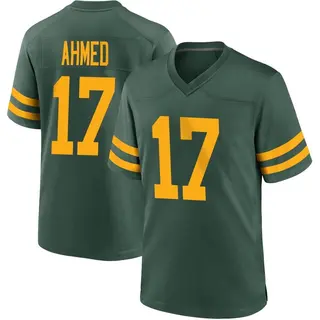 Green Bay Packers Youth Ramiz Ahmed Game Alternate Jersey - Green
