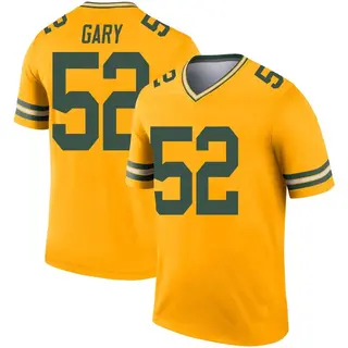 Green Bay Packers Youth Rashan Gary Legend Inverted Jersey - Gold