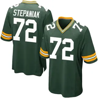 Green Bay Packers Youth Simon Stepaniak Game Team Color Jersey - Green