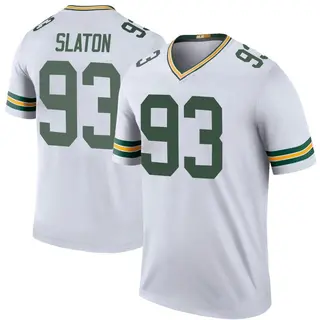 Green Bay Packers Youth T.J. Slaton Legend Color Rush Jersey - White