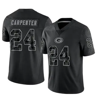 Green Bay Packers Youth Tariq Carpenter Limited Reflective Jersey - Black