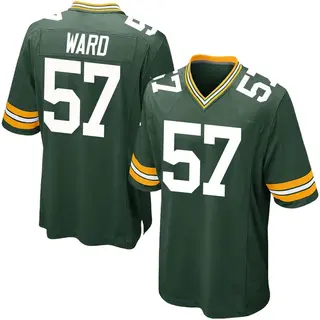 Green Bay Packers Youth Tim Ward Game Team Color Jersey - Green