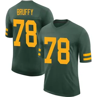 Green Bay Packers Youth Travis Bruffy Limited Alternate Vapor Jersey - Green