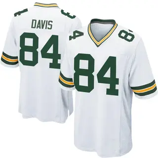 Green Bay Packers Youth Tyler Davis Game Jersey - White