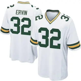 Green Bay Packers Youth Tyler Ervin Game Jersey - White