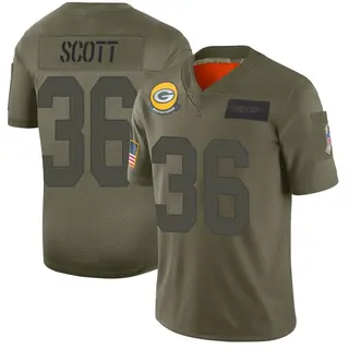 Green Bay Packers Youth Vernon Scott Limited 2019 Salute to Service Jersey - Camo