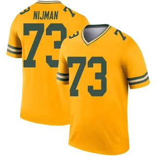 Green Bay Packers Youth Yosh Nijman Legend Inverted Jersey - Gold